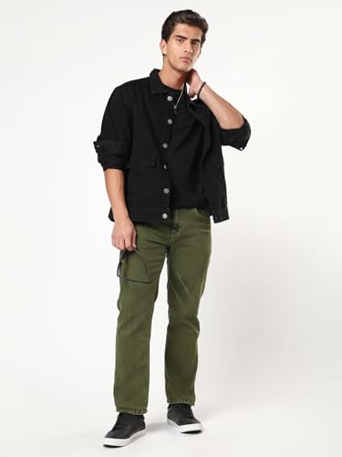 Image of Urbano Fashion Men's Regular Fit Heavy Washed Denim Jeans Stretchable