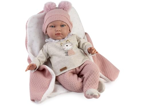 Muñeca Reborn Nerea con Jersey Polaina y Manta