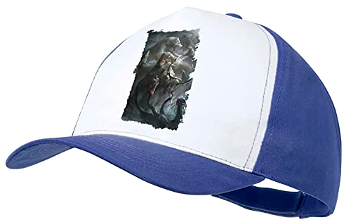 MERCHANDMANIA Gorra Azul Lobo Leon Dragon Kraken Fantasia Color Cap