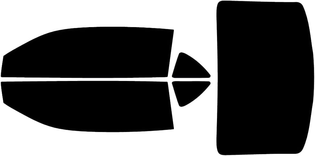 Rvinyl Window Tint Kit Compatible with Chevrolet Camaro 2010-2015 Coupe - Black 5% - Single Ply No Bubble Film - Do it Yourself Vehicle Complete Precut Kit
