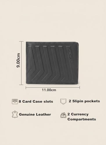 Image of Police Ricco Men's Slim Wallet | Genuine Stone Leather | Compact & Stylish Everyday Wallet
