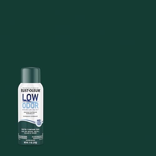 Image of Rust-Oleum Low Odor Premium Spray Paint, 11 oz, Matte Vintage Teal