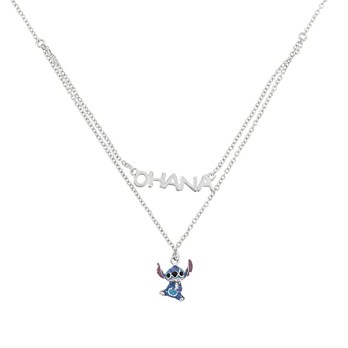 Pendentif Lilo et Stitch bleu et argent en argent sterling : le bijou Disney idéal au quotidien