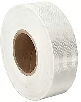 Generic HIgh Intensity Reflective Warning Retro Conspicuity Tape Sticker 2 inch x 50- metre White