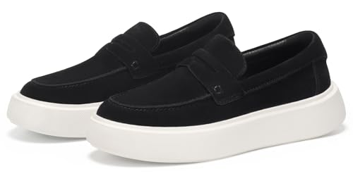 Image of Journey West Suede Slip-on Penny Loafers Sneakers Shoes for Women