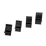 JILINWEI ミニフィギュアディスプレイベントクリップ、レゴミニフィギュア用車用エアベント4個、すべてのドライブにお気に入りのブリックバディを表示、ブラック