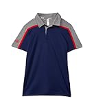 Weiches Tragegefühl adidas Golf Heathered Colorblock Polo Shirt, Grey Three Melange, X-Large