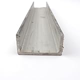 304 Stainless Steel Channel, Unpolished (Mill) Finish, ASTM A-276, ASTM A479, 1.5