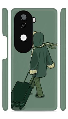 Image of Traveler Green Designer Printed Hard Back Cover for iQOO Z9s 5G / Vivo V40e 5G Attractive and Uniquely Crafted Smartphone Case