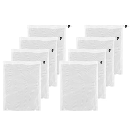 8PCS Pool Vacuum Replacement Mesh Bag - Mesh Bag for Pool Vacuum, Pool Vacuum Cleaner Filter Bag for...