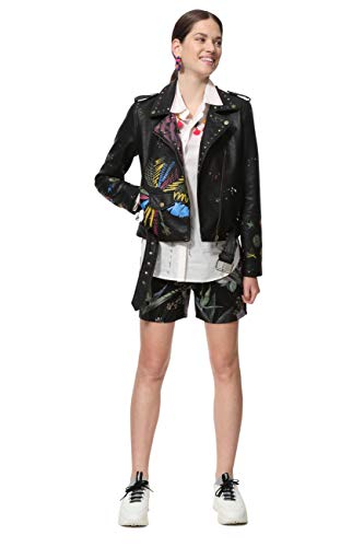 Veste de motard Desigual imprimé Mickey effet pinceau artistique