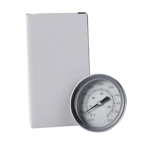 PRETYZOOM Stainless Steel Baking Thermometer Accurate Oven Temperature Gauge for Cooking and Grilling Ranges Bimetallic Design for Food Preparation