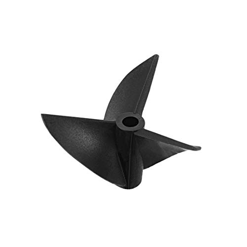 uxcell RC Boat Propeller 3mm Shaft 3 Vanes 32mm 1.4 P/D Fan Shape Pastic Black CW Rotating Propeller...