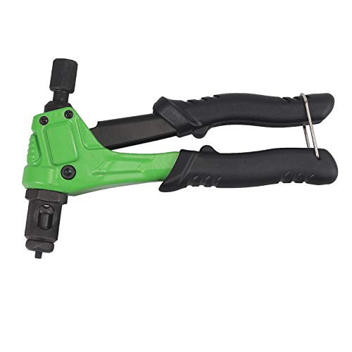 AUTOUTLET 8\" Rivet Gun Kit, Hand Riveter Set with M3 M4 M5,M6,Rivet Nut Gun Riveting Tools with 100 pcs Nut Setting System