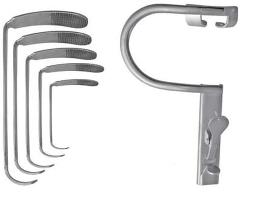 Alis Davis Boyle Mouth Gag with Blades | Stainless Steel Mouth Gag Blade Set Dental Instruments (Davis5_MG602)