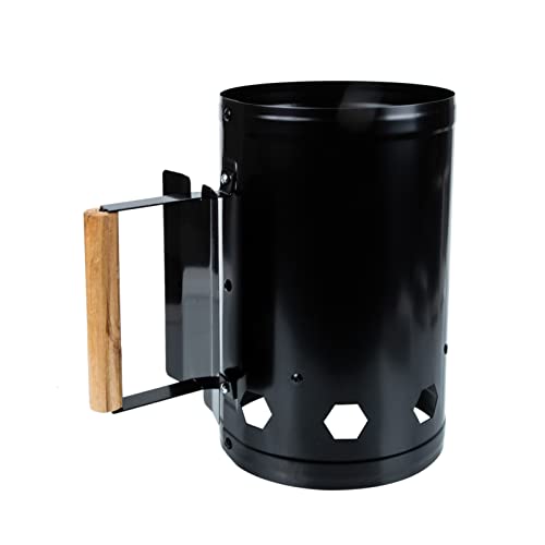 Toddmomy Outdoor Starter Chimney Rapid Igniting Carbon Burner for BBQ Camping Efficient Stove with Air Vents for Quick Lighting Multi Functional Grill Tool