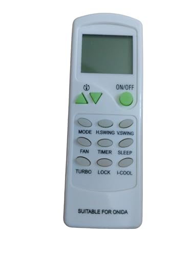 Image of Sanavya AC Remote Control - Compatible Replacement for Split & Window Air Conditioners - Replicates Genuine Remote Functions (Onida ac Remote 7c)
