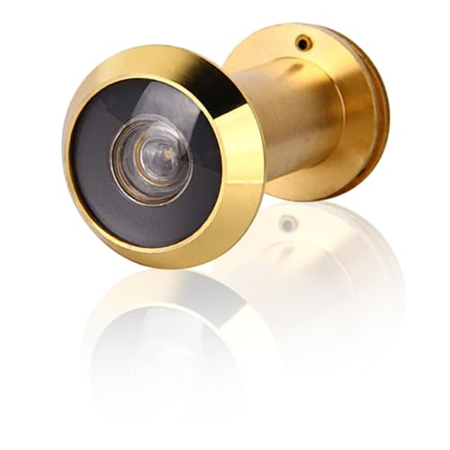 Judas de Porte,Visionneuse de Porte Judas en Acier Inoxydable,Grand Angle 220 Degrés avec Protection en Verre,Montage dans Vantaux de 35-60mm pour Sécurité...