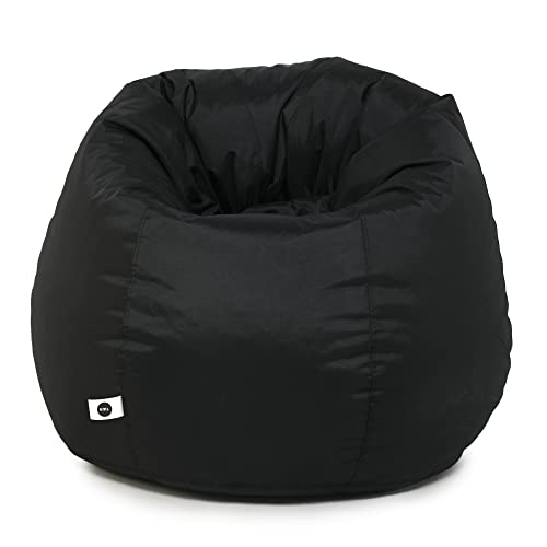 Image of Amazon Brand - Umi. Classic All Weather /Outdoor Bean Bag Cover (Without Beans) Black, Size- XXXL