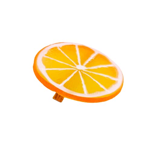 Pinzas de cabello naranja para mujeres y niñas, diseño creativo miniatura 5