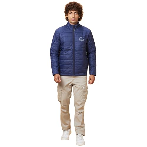 Image of Being Human Navy Regular Fit Men's Jacket Clothing