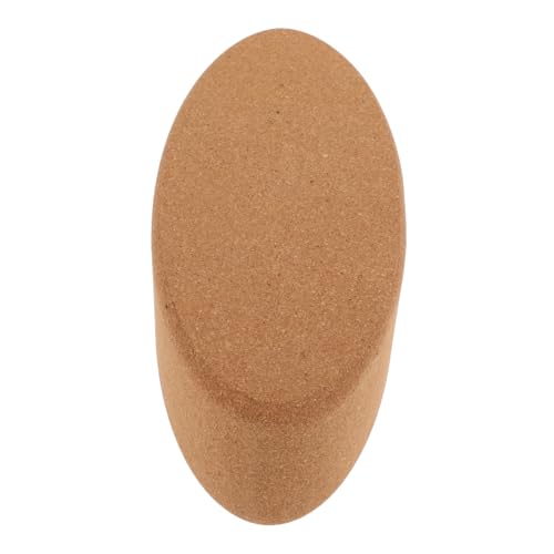 HANABASS Cork Yoga Blocks Soft Large Oval Shape Workout Blocks Weighted Stretching and Toning Accessories