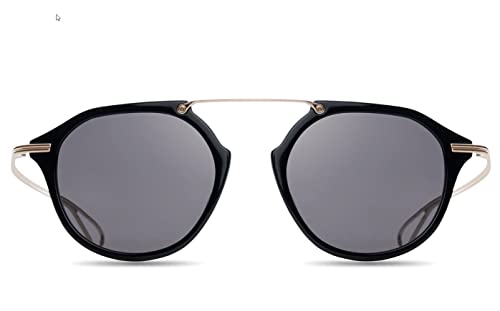 Dita KOHN DTS119-49-04AF Sunglasses Black - White Gold w/Dark Grey - AR 49mm2