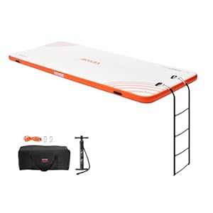 VEVOR Aufblasbare Schwimmplattform 4,57 x 1,82 m