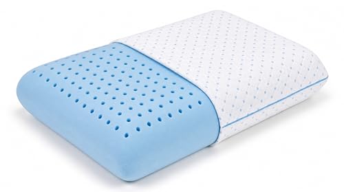 Roost Cool Sleep Conform Pillow-1-Pack-Queen Size Ventilated Memory Foam Cooling Pillow for...