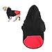 meioro Fermeture à glissière à Capuchon Vêtements pour Animaux de Compagnie Chien Chat Vêtements Mignon Vêtements pour Animaux Chaud à Capuche Français Bulldog Pug (3XL, Noir)