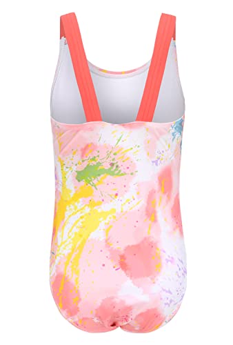 Image of Girls One Piece Swimsuits Tie Dye Bathing Suit for Girls Hawaiian Swimwear 3-16 Years