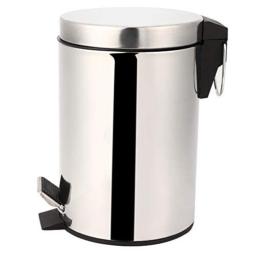 Caneca de basura de acero inoxidable 3L con pedal miniatura 3