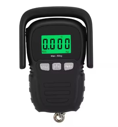 WH-A29 50kg LCD Digital Scale Electronic Weighing Hanging Hook Scale Portable Luggage Weighing Tool