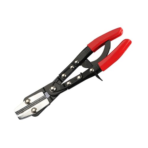 車の水道管シールプライヤー自動車用オイルパイプシールプライヤーハンドル付き調節可能な平口ホースプライヤーツールガレージワークショップ機器