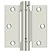 Deltana DSH35U14 3.5 x 3.5 in. Spring Hinge44; Bright Nickel - Steel
