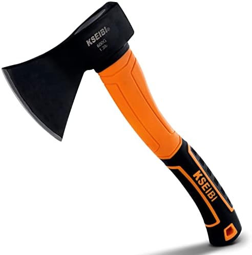 KSEIBI wood axe, small outdoor camp hatchet for splitting and kindling