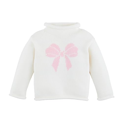 Mud Pie Kids Children's Bow Rollneck Sweater