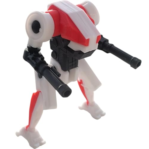 Orias Combat Mecha Model Kit by Kitcrafters 8 Articulations with Dual Arm Cannons Futuristic...