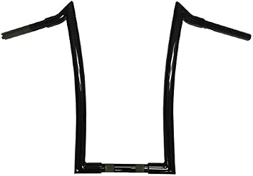 Dominator Industries MHA18GLOSSBLACK 1.25" Meathook Ape, 18", Gloss Black Compatible With Harley-Davidson Dyna, Softail Street Bob Low Rider s and Sportster. 1998-2013 Road Glide.