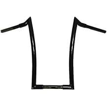Dominator Industries MHA18GLOSSBLACK 1.25" Meathook Ape, 18", Gloss Black Compatible With Harley-Davidson Dyna, Softail Street Bob Low Rider s and Sportster. 1998-2013 Road Glide.