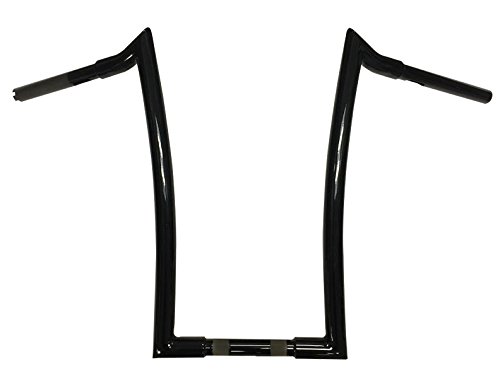 Dominator Industries MHA18GLOSSBLACK 1.25  Meathook Ape, 18 , Gloss Black Compatible With Harley-Davidson Dyna, Softail Street Bob Low Rider s and Sportster. 1998-2013 Road Glide.