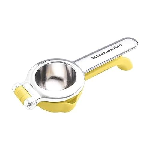 Comparison: Lemon Juicer 11 KitchenAid Citrus Juice Press Squeezer for Lemons and Limes with Seed Catcher and Pour Spout, Lemon, 8 Inch