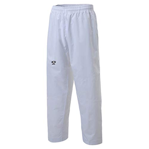 Top Quality Deluxe 7oz Student Middleweight Martial Arts/Karate Pants (Black, 0 (3'10