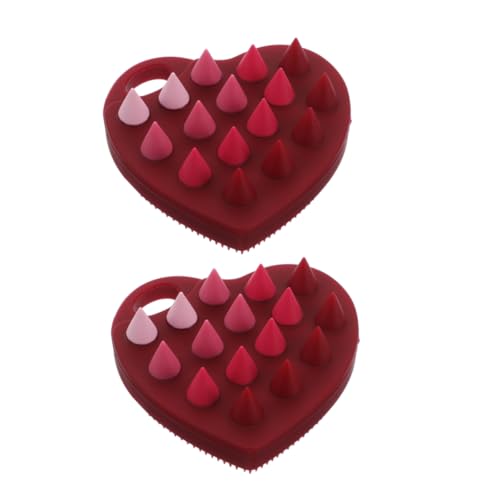 TOVINANNA Silicone Scalp Exfoliating Brush Set Hair Shampoo Massager Brush Dual-Sided Hair Scalp Massager