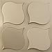 Ekena Millwork 19 5/8"W x 19 5/8"H Clover EnduraWall Decorative 3D Wall Panel, Metallic Champagne Mist (Covers 2.67 Sq. Ft.