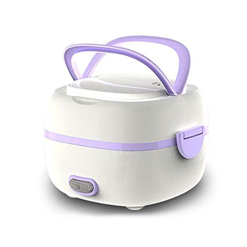 KOBWA Multifunctional Electric Lunch Box, Mini Rice Cooker, Portable Food Heater Steamer