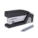 PaperPro inJOY20 - 3 in 1 Stapler - One Finger, No Effort, Spring Powered Stapler - Gray (1510)