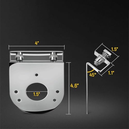 Support de lampe à pince inox pour semi-remorque et embase lampe pastèque micro x2 - 3