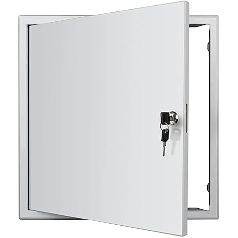 Donext Access Panel for Drywall/Ceiling, Wall Hole Cover with Lock and Keys, 16"x16" Metal Access Door, Concealed Service Door for Electrical and Plumbing Cover