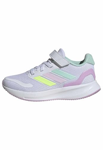 Suola in gomma adidas Unisex - Bambini e Ragazzi RUNFALCON 5 Shoes Kids, Cloud White/Clear Mint/Clear Pink, 28 EU